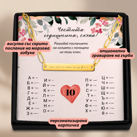 Уникален подарък за годишнина от сватба | UnderTheRainbowGifts